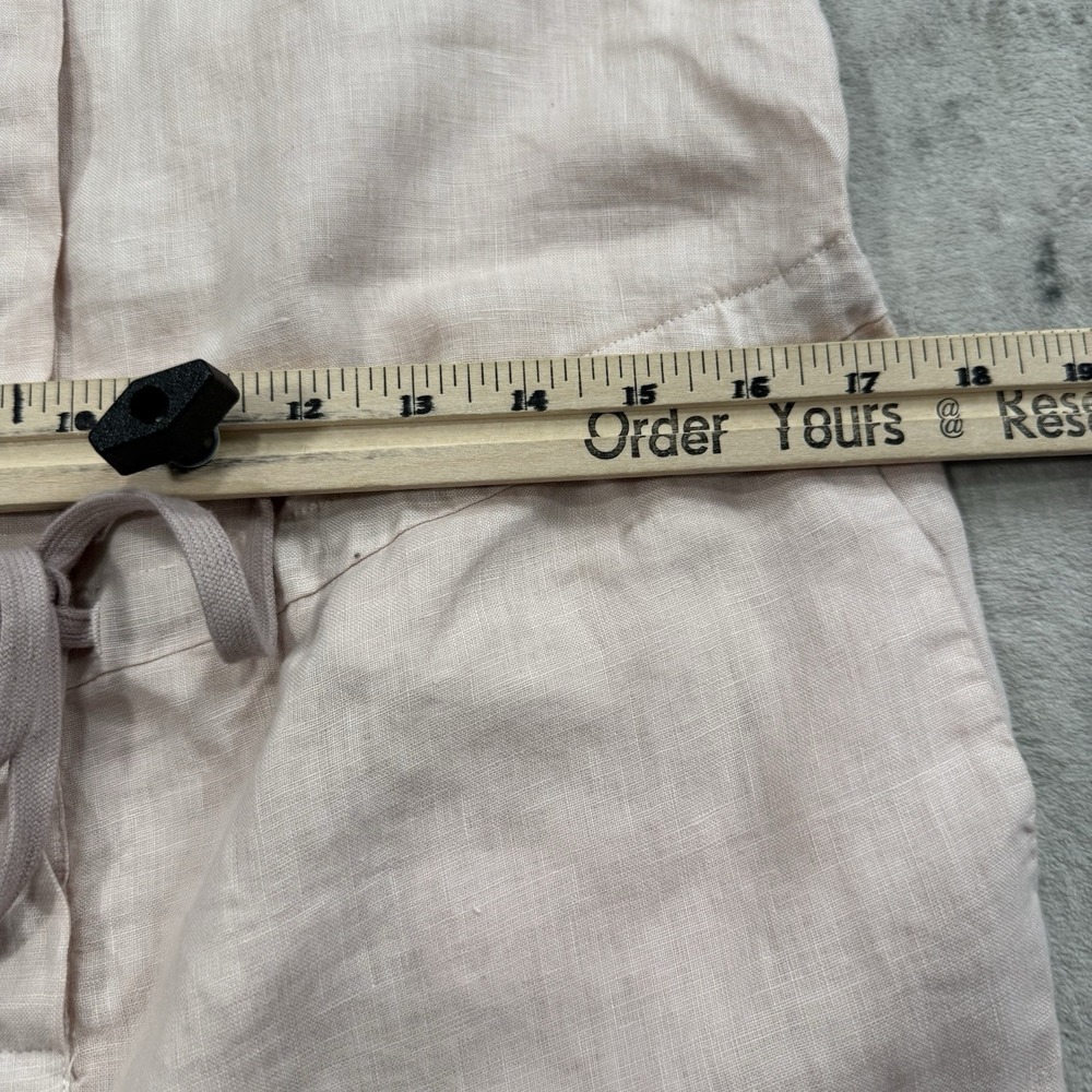Ema Costa Linen Jumpsuit Womens Small Sleeveless Pink Minimalist Lagenlook Boho - Picture 6 of 11